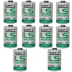 10x Lithium batéria Saft LS14250 1/2AA 3,6Volt originál