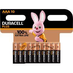 Duracell batéria alkalická Micro AAA LR03 1,5V Plus Extra Life 10ks balenie originál
