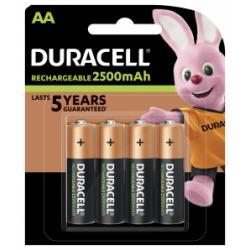 Nabíjacie ceruzková batérie AA 4ks v balenie - Duracell originál