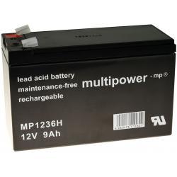 Olovená batéria MP1236H / FG20722 12V 9Ah(nahrádza aj 7,2Ah/7Ah) - Powery