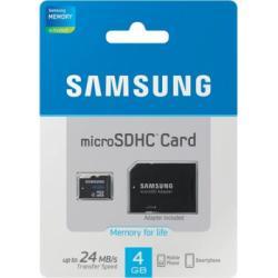pamäťová karta microSD Samsung 4GB Class 4 (blistr)