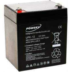 Powery náhradný batéria 12V 6Ah (nahrádza 4,5Ah, 5Ah) originál