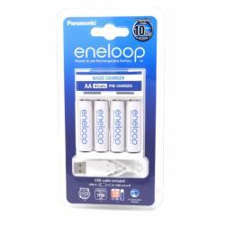 USB nabíjačka Panasonic eneloop BQ-CC61USB vr. 4x AA eneloop batéria 1,9Ah & Micro USB kabel originá