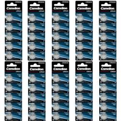 50x litiový gombíkový článok, batéria Camelion CR2032 z.B. pre hodinky 10x 5ks balenie originál