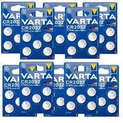 50x VARTA CR2032 DL2032 ECR2032 Lithium Knopfzellen ? 10x 5ks balenie pre hodinky, Autoschlüssel & m