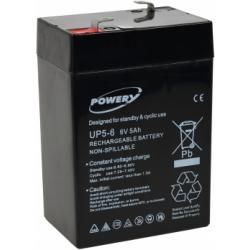 batéria pre svietidlo Johnlite vysávač Halogen svietidlo 6V 5Ah (nahrádza aj 4Ah 4,5Ah) - Powery