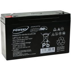 batéria pre UPS núdzové osvetlenie 6V 12Ah (nahrádza aj 10Ah) - Powery