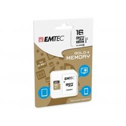 Pamäťová karta EMTEC microSDHC 16GB blister Gold+ Class 10 UHS-I