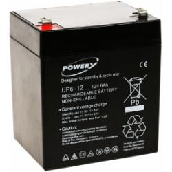 Powery náhradný batéria 12V 6Ah nahrádza FIAMM Typ FG20451 originál
