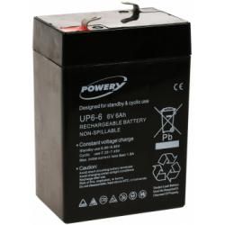 Powery náhradný batéria pre Kinderauto Injusa Smoby Diamec 6V 6Ah (nahrádza aj 4Ah, 4,5Ah) originál
