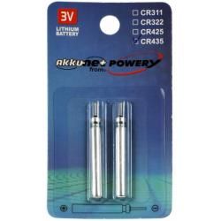 Stiftbatterie, batéria CR435 pre Elektroposen, Anglerposen, Bissanzeiger Lithium 2ks balenie