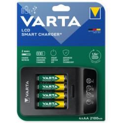 VARTA batéria nabíjačka, inkl. 4x AA 2,1Ah, LCD Smart Charger+ pre wiederaufladbare AA AAA originál