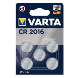 VARTA litiový gombíkový článok, batéria CR 2016, IEC CR2016, nahrádza aj DL2016, 3V 5ks balenie orig