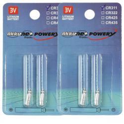 4x batéria, Stiftbatterie CR311 pre z.B. Angelposen, Bissanzeiger Lithium 2x2er balenie