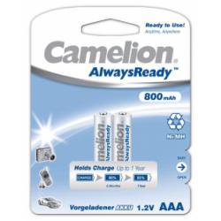 Nabíjacie AAA mikroceruzkové batérie HR03 AlwaysReady 2ks v balenie 800mAh - Camelion originál