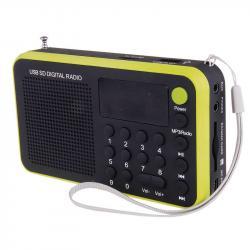 USB rádio EMGO 1505W, žltá