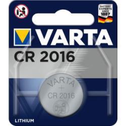 VARTA litiový gombíkový článok, batéria CR 2016, IEC CR2016, nahrádza aj DL2016, 3V 1ks balenie orig