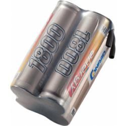 Akupack přijímače NiMH Conrad Energy AA, 4,8 V, 1800 mAh, Block, s páj. hroty