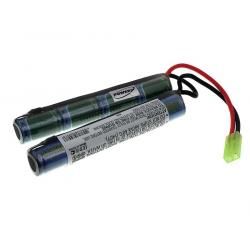 batéria pre Softair-Waffen 9,6V-1500mAh (4+4 Zellen in Reihe)