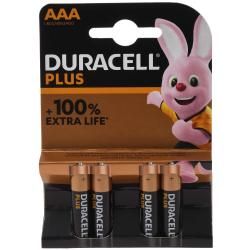 Duracell batéria alkalická Micro AAA LR03 1.5V Plus Extra Life Retail 4ks balenie originál