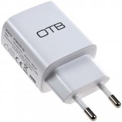 Ladeadapter s USB C Type-C 5V 3,0A biela pre Geräte s USB C Ladeanschluss originál