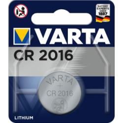 litiový gombíkový článok, batéria Varta CR 2016, IEC CR2016, nahrádza aj DL2016, 3V 1ks balenie orig