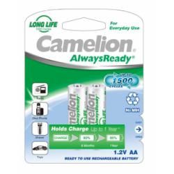 Nabíjacie ceruzkové AA batérie HR6 AlwaysReady 2ks v balenie 800mAh - Camelion originál
