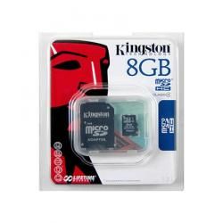 pamäťová karta microSDHC 8GB Kingston Class 4 (EU Blister)
