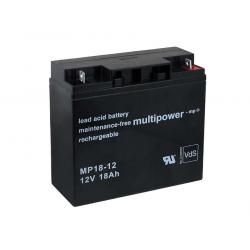 Powery olovená batéria (multipower) MP18-12 Vds nahrádza Panasonic LC-XD1217PG