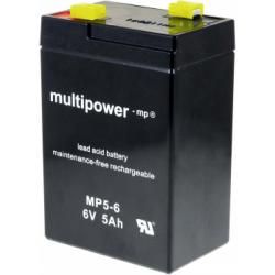 Powery olovená batéria (multipower) MP5-6 nahrádza Panasonic LC-R064R5P